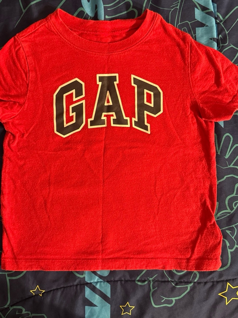 GAP Red Short-Sleeve Logo Tee